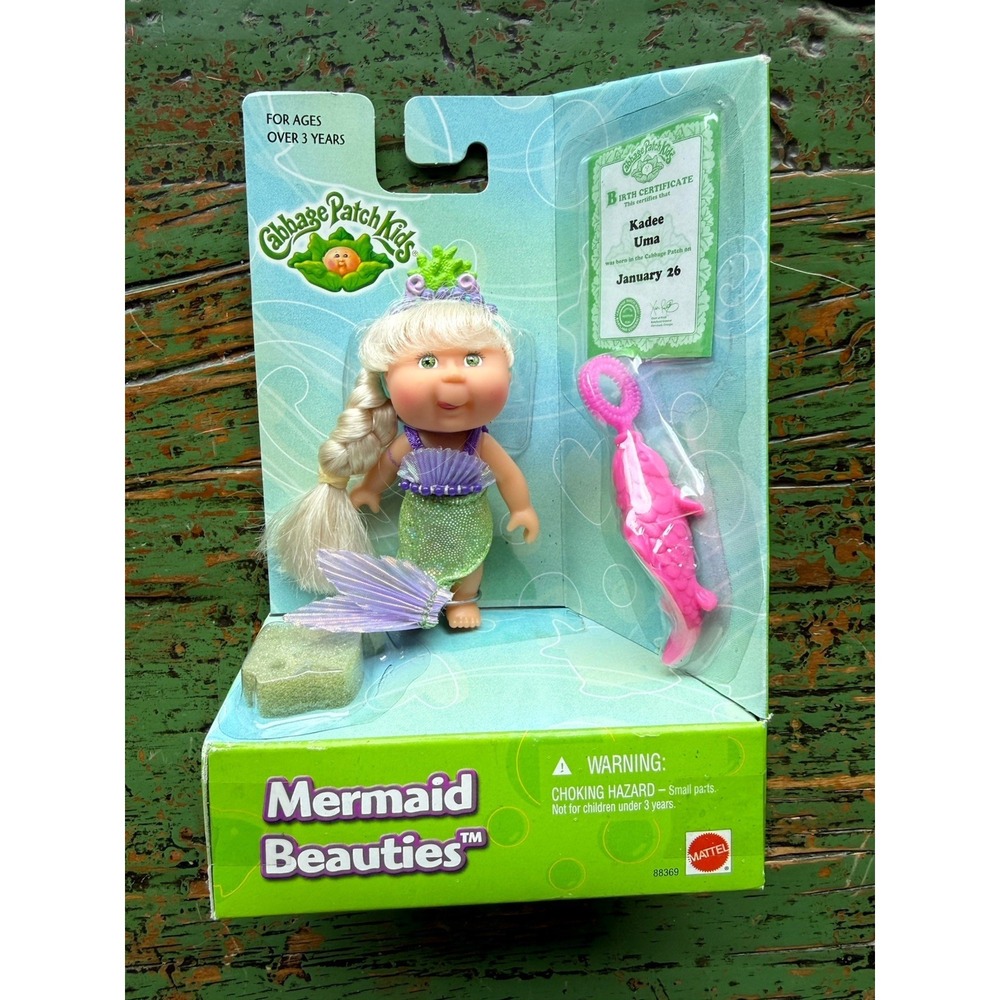 Cabbage Patch Kids Mermaid Beauties Blond Kadee‎ Uma January 26 2000